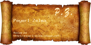 Peyerl Zelma névjegykártya
